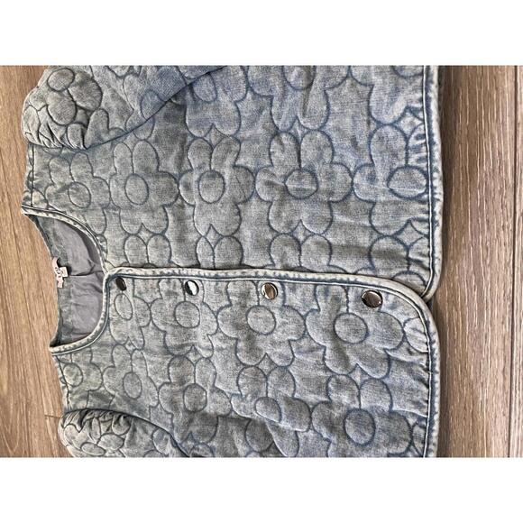 LFD Women's Quilted Denim Jacket Medium - Picture 2 of 8